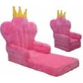 Ištiesiamas vaikiškas fotelis THRONE Pink