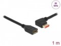 DisplayPort 1.4 90L kampinis ilgiklis 8K 60Hz, 1m