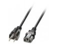 2m US 3 Pin to C13 Mains Cable