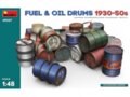 Miniart - Fuel & Oil Drums 1930-50's, 1/48, 49007